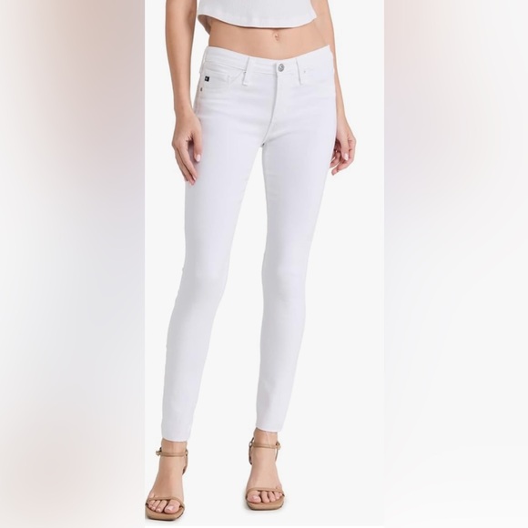 AG Adriano Goldschmied NWOT Women's Legging Ankle Jeans, in White. - Picture 1 of 12